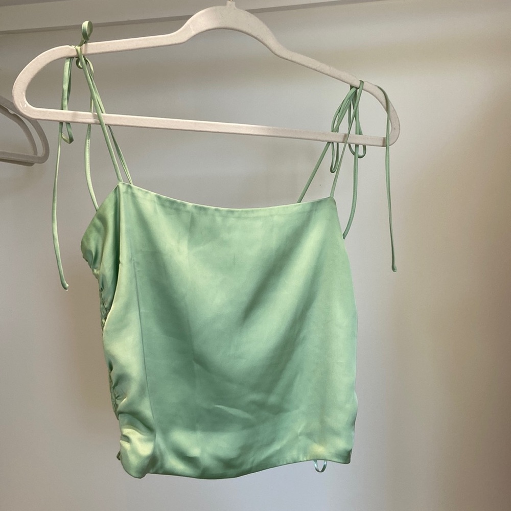 Urban Outfitters lime green cropped tank